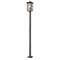 Z-Lite Aspen 3 Light Outdoor Post Mounted Fixture, Black And Clear Seedy 554PHXLS-536P-BK - alternate 1